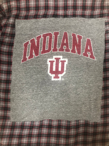 Indiana IU MEDIUMT-shirt backed flannel