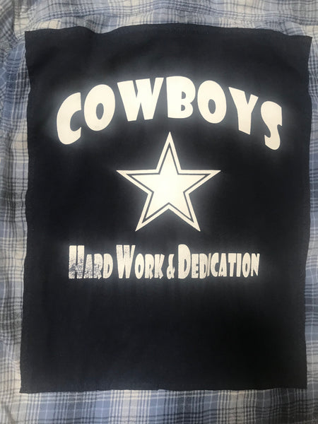 Dallas Cowboys SMALL T-shirt backed flannel