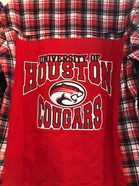 U of H SMALL University of Houston T-Shirt Backed Flannel