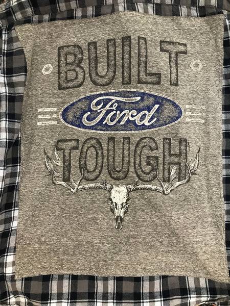 Ford LARGE T-Shirt Backed Flannel